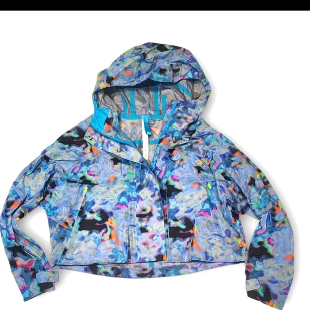Size 2 - Lululemon SeaWheeze Rain Chaser Jacket  Euphoria Multi